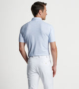 Peter Millar - Rhythm Performance Jersey Polo - White/Blue Pearl