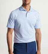 Peter Millar - Albatross Stripe Cotton Blend Pique Polo