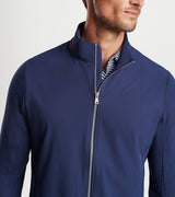 Peter Millar - Solstice Performance Hybrid Full Zip Cardigan - Navy