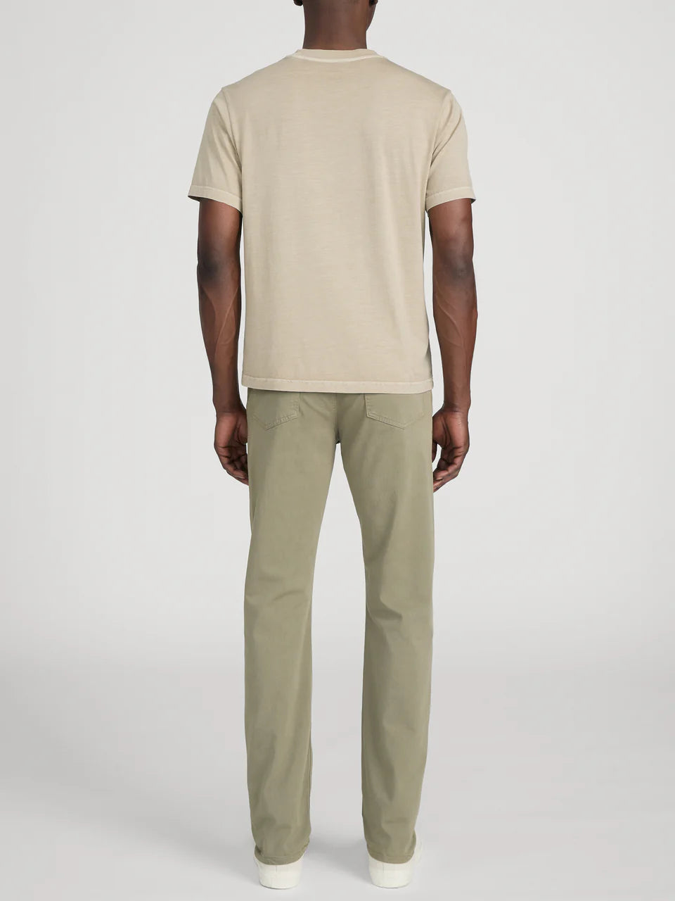 FRAME - Short Sleeve Light Cotton Tee - Antique Beige