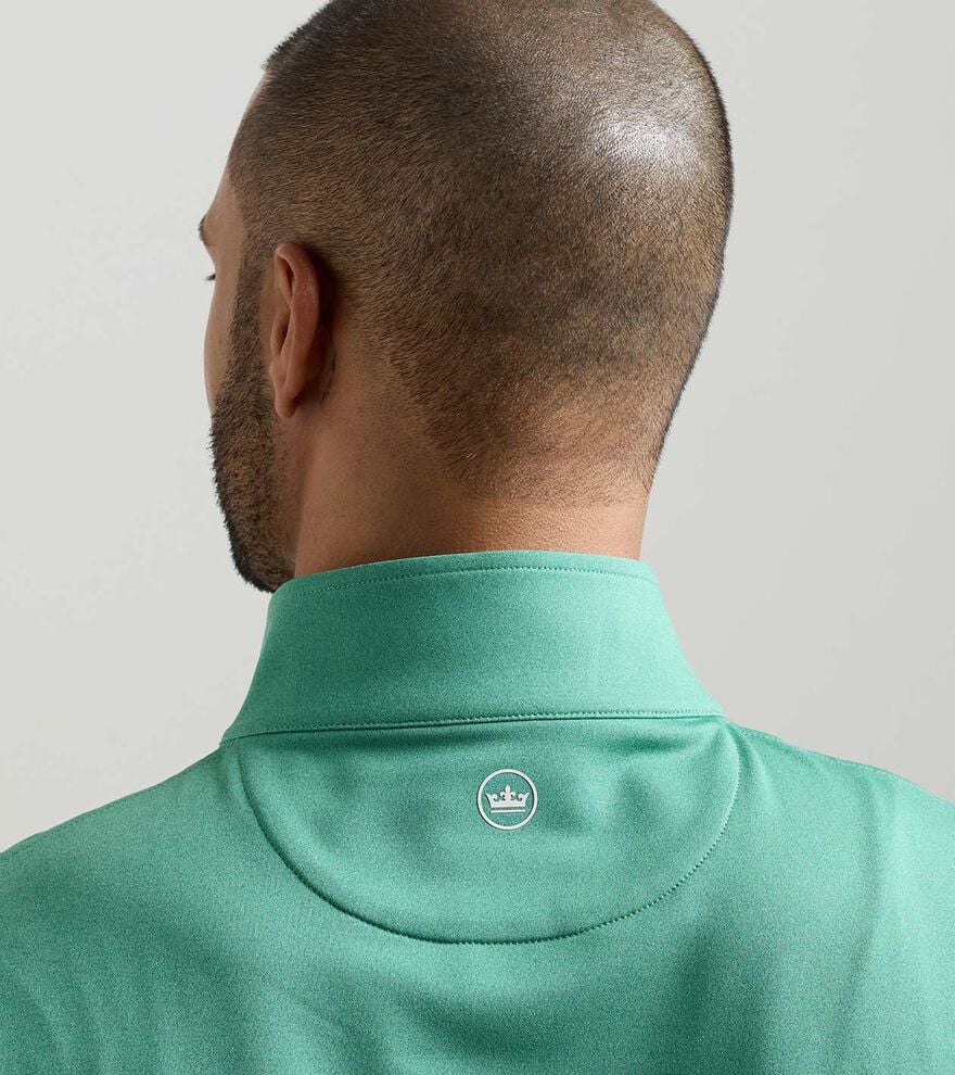 Peter Millar - Perth Melange Performance Quarter Zip - Snow Pea