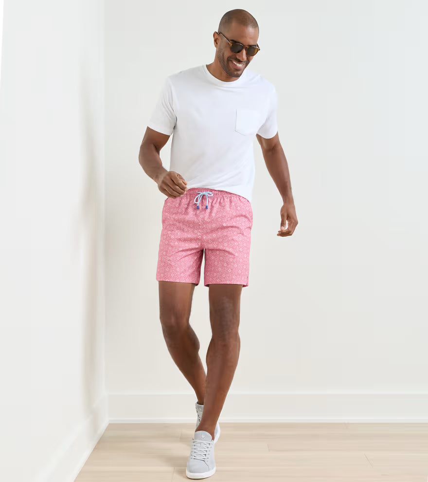 Peter Millar - Knox Swim Trunk - Red Pear