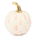 MacKenzie Childs Rosy Check Mini Pumpkin