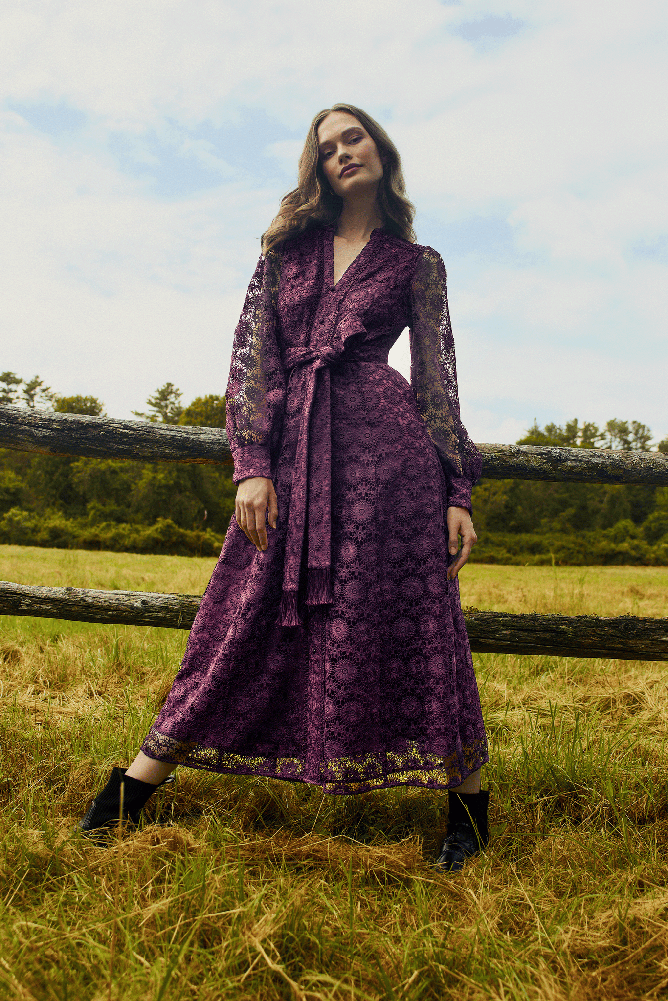 Marie Oliver - Priscilla Dress - Plum