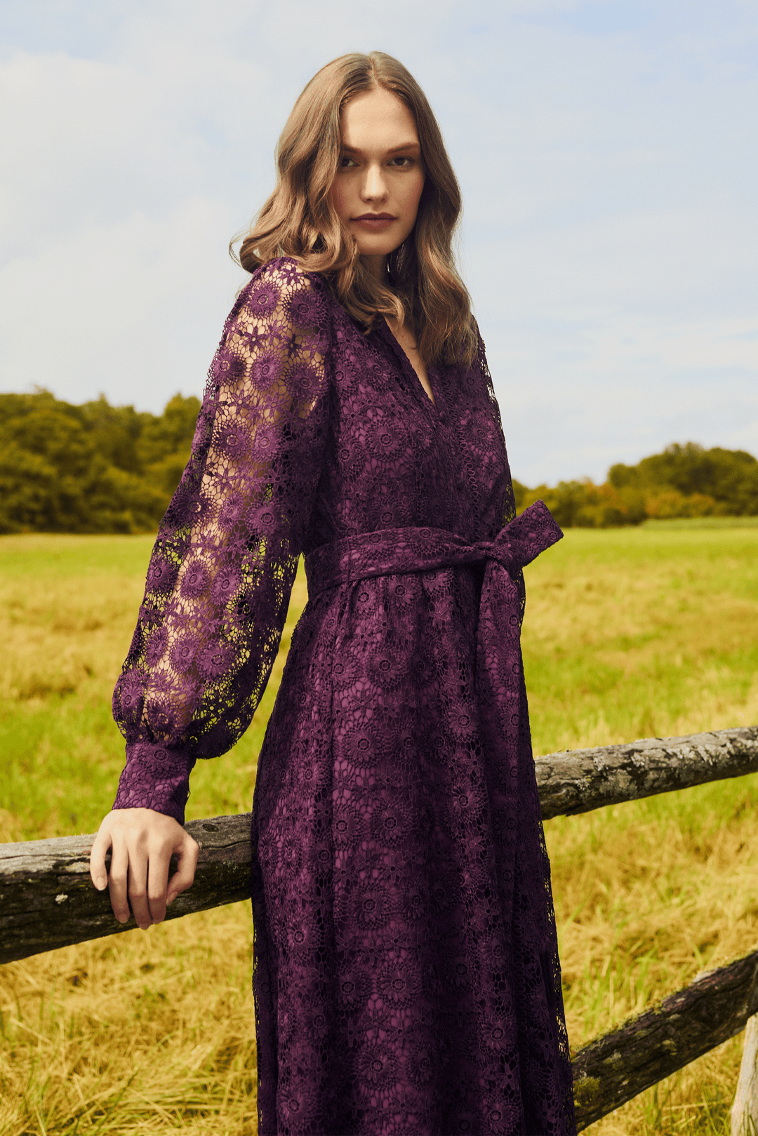 Marie Oliver - Priscilla Dress - Plum