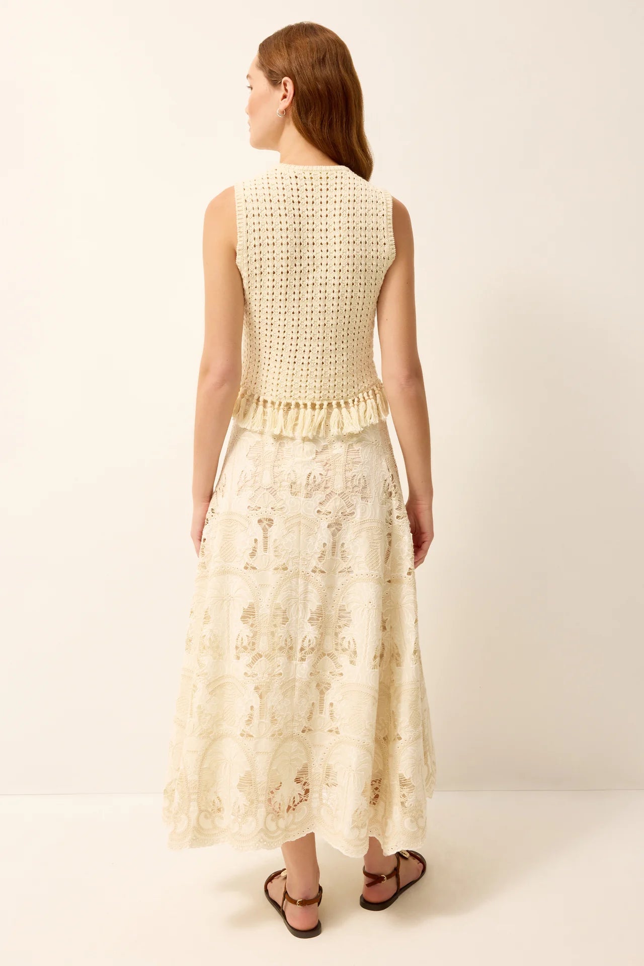 Marie Oliver- Collins Tank- Ivory