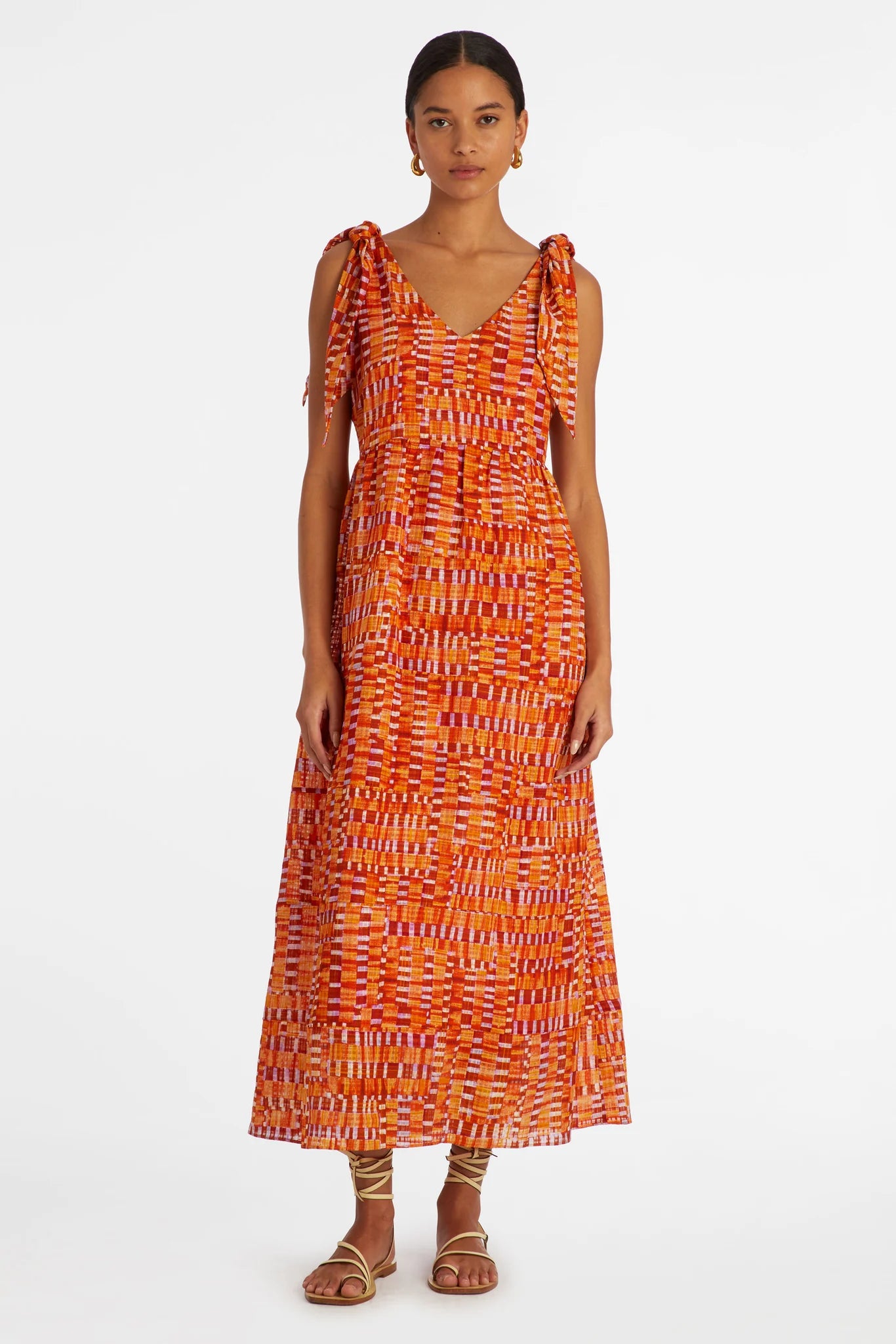 Marie Oliver - Gigi Maxi Dress - Clementine Check