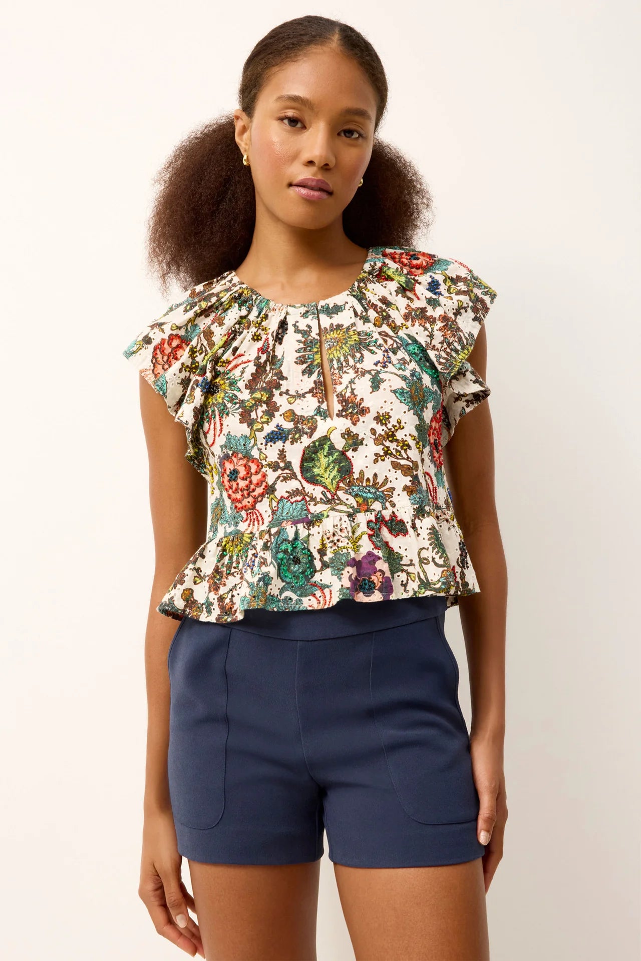 Marie Oliver Kinsley Top in Botanique