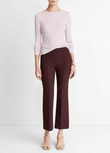 Vince Mid Rise Pintuck Crop Flare Pant