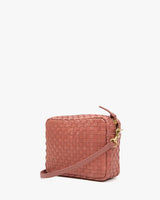 Clare V. - Midi Sac Woven Checker - Rose Clay