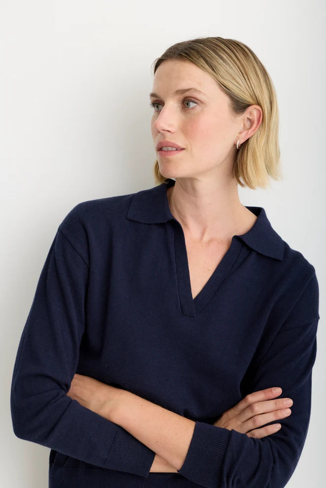 One Grey Day- Bianca Polo- Navy