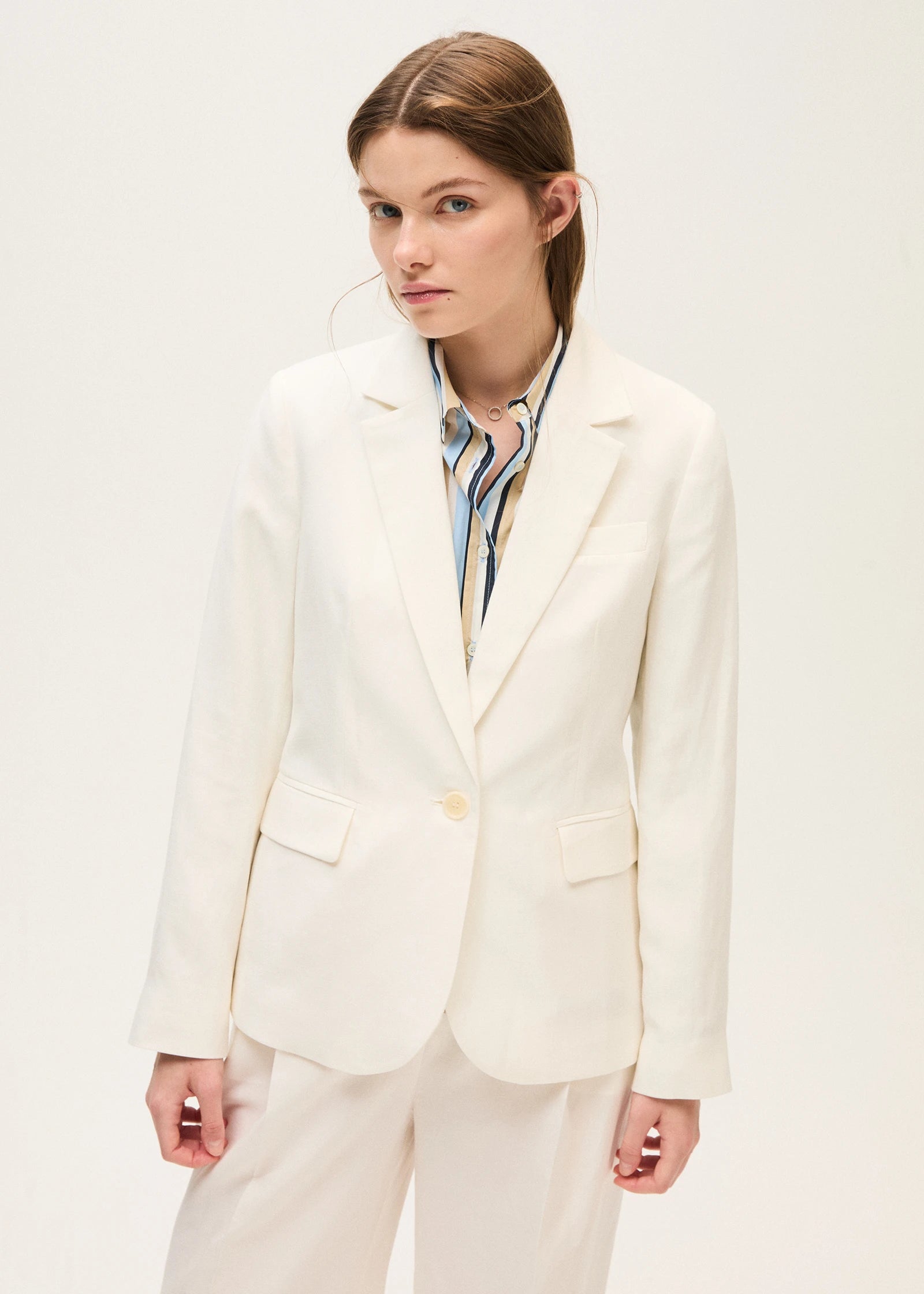 Rosso35 S7438A  Single-breasted twill jacket