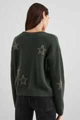 Rails - Perci Sweater - Olive Gold Stars