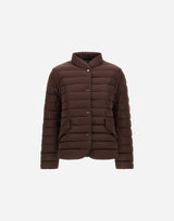 Herno- Satin Blazer- Dark Chocolate
