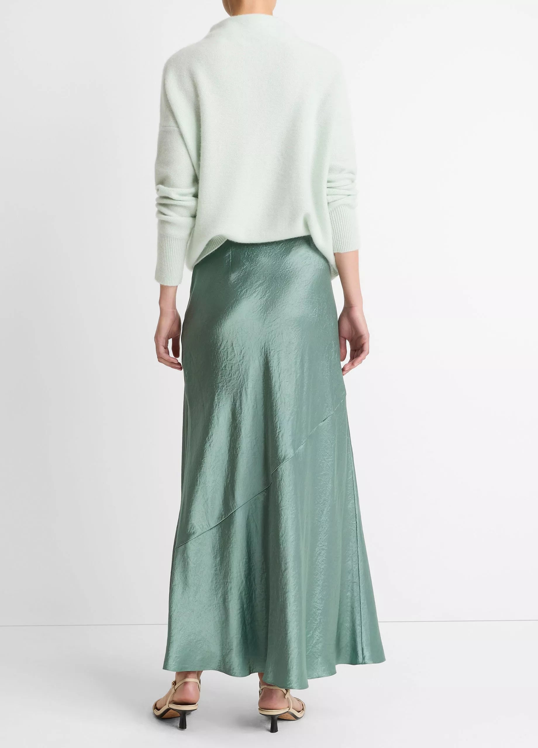 Vince - Panelled Bias Skirt - Deep Patina