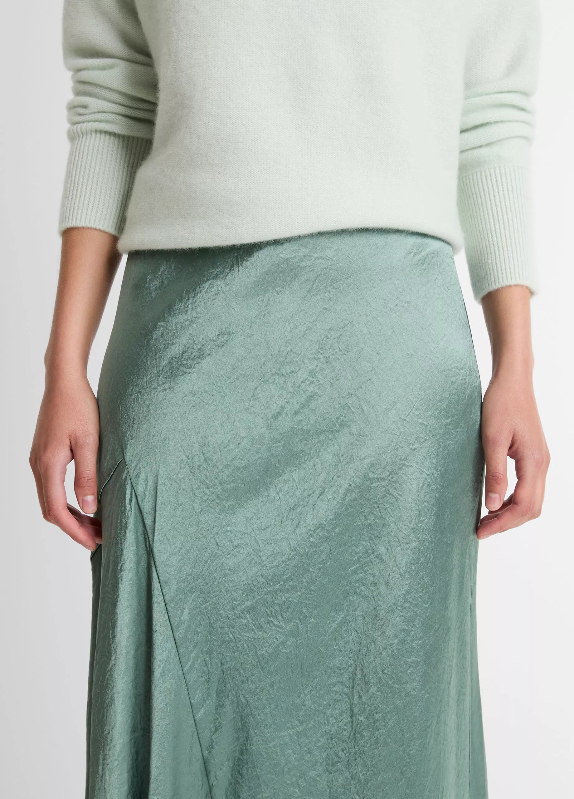 Vince - Panelled Bias Skirt - Deep Patina