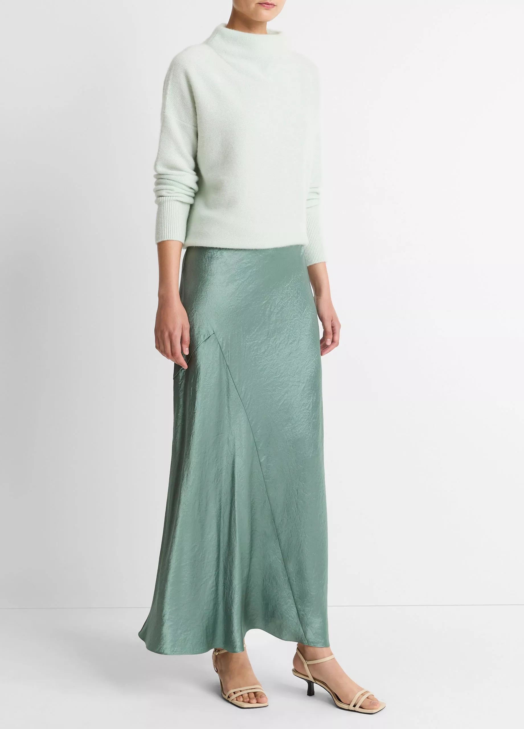 Vince - Panelled Bias Skirt - Deep Patina