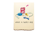 Piccola Arte Pet Cards- New Pet- Lucky Dog