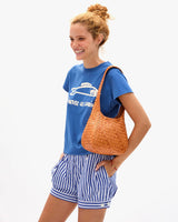 Clare V. - Petit Bando Bag - Natural Woven Diagonal