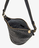 Clare V. - Petite Jeanne Bag - Black Woven Checker