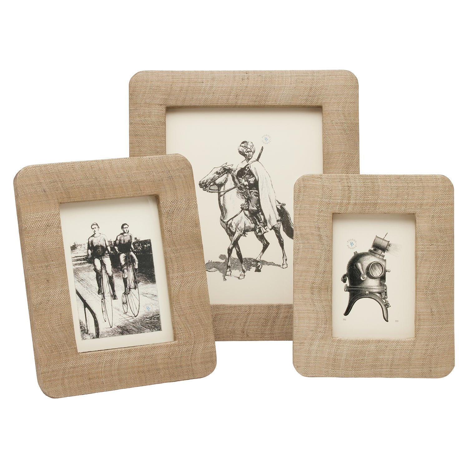 Pigeon and Poodle - Halle Silken Abaca Frame - Sand