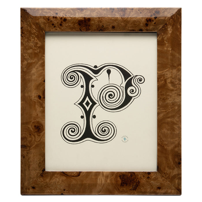 Pigeon and Poodle - Narvik Frame - Dark Brown Burl Maple Veneer
