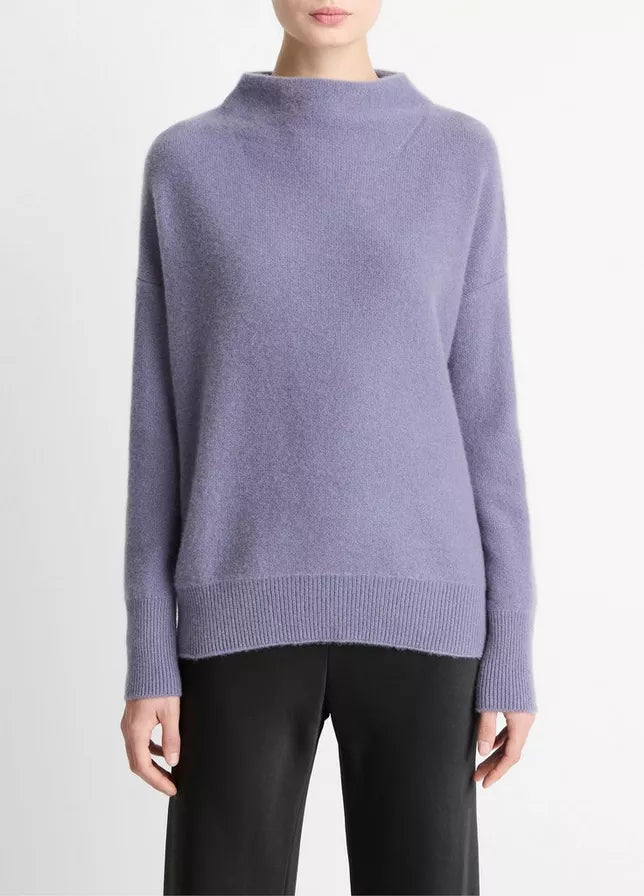 Vince -  Boiled Funnel NK Pullover - Lavender
