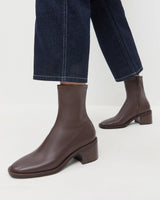 Loeffler Randall - Roxy Stretch Ankle Bootie w Block Heel - Espresso