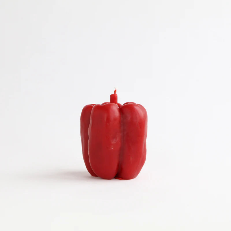 Red Bell Pepper Beeswax Candle