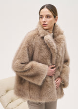 ROSSO35 - Faux Fur Jacket