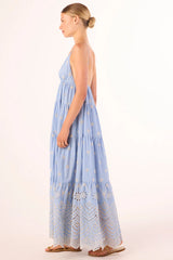 MISA - Louka Dress - Periwinkle Scallop