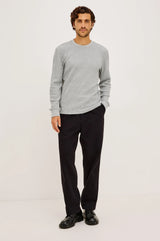 Rails- Smith Thermal Long Sleeve- Heather Grey