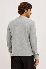 Rails- Smith Thermal Long Sleeve- Heather Grey