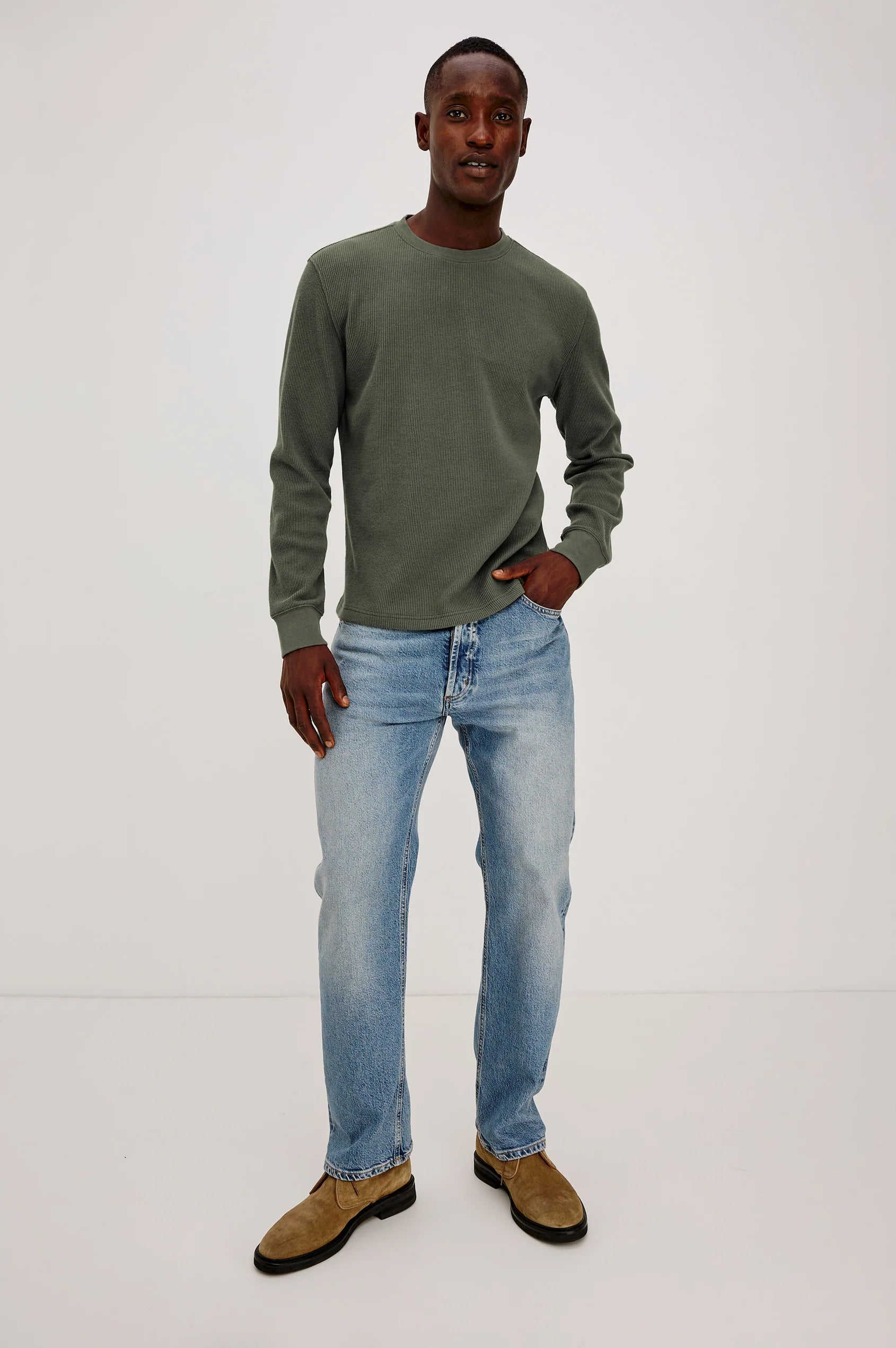 Rails- Smith Thermal Long Sleeve- Pine Needle