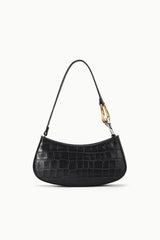 Staud- Ollie Bag- Black Croco