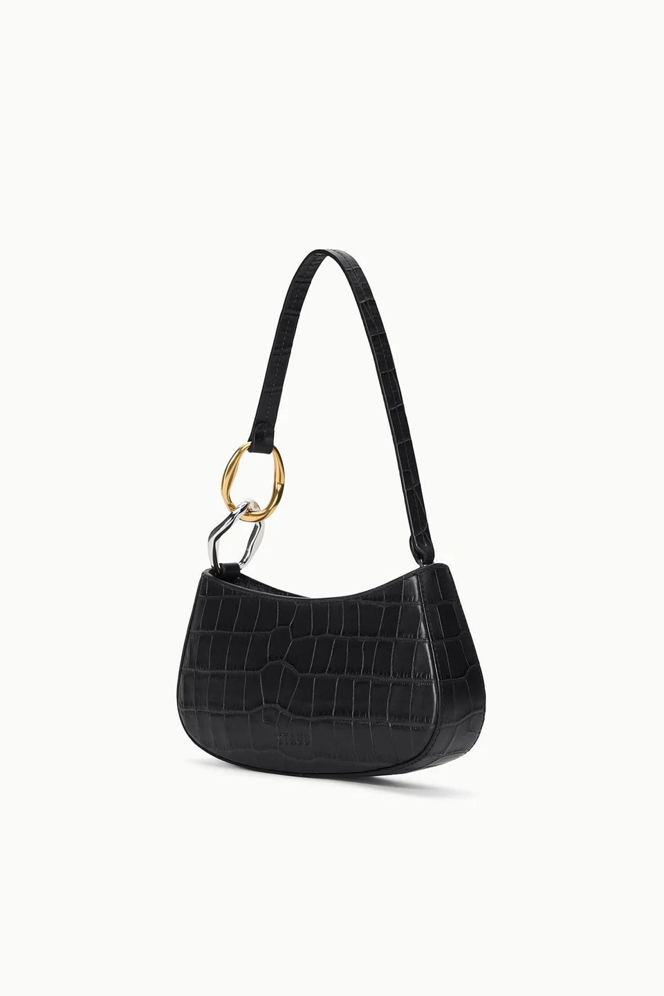 Staud- Ollie Bag- Black Croco