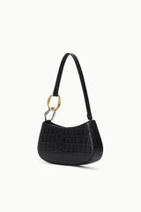 Staud- Ollie Bag- Black Croco