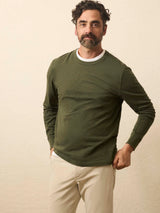 Faherty LS Sunwashed Tee Fall EvergreenMKS2513