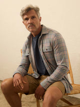Faherty - Legend Sweater Shirt - Forest Rose Plaid