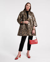 Frances Valentine - Cornelia Jacquard Swing Jacket - Anenome Jacquard