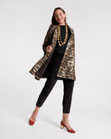 Frances Valentine - Cornelia Jacquard Swing Jacket - Anenome Jacquard