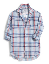 Frank & Eileen - Eileen Relaxed Button Up Shirt - Light Blue Plaid