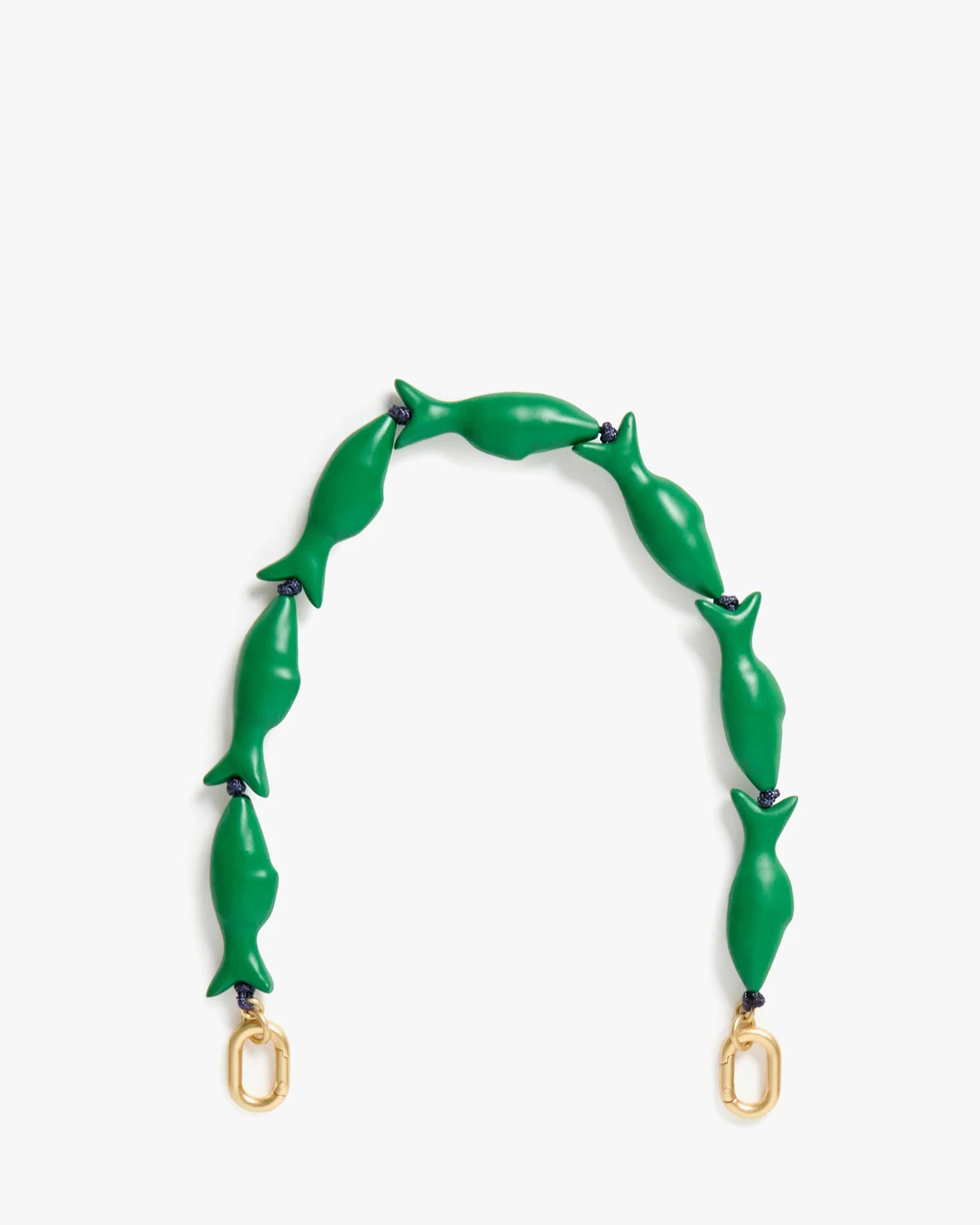 Clare V. - Shortie Strap - Emerald Sardine