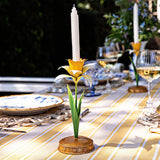 Juliska - Meadow Walk Daffodil 9" Candlestick - Yellow - TDM02/62