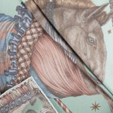 Sabina Savage - The Celestial Steed Silk Twill 42 - Celadon/Salt