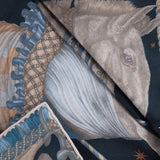 Sabina Savage - The Celestial Steed Silk Twill 42 - Mercury/Moonstone