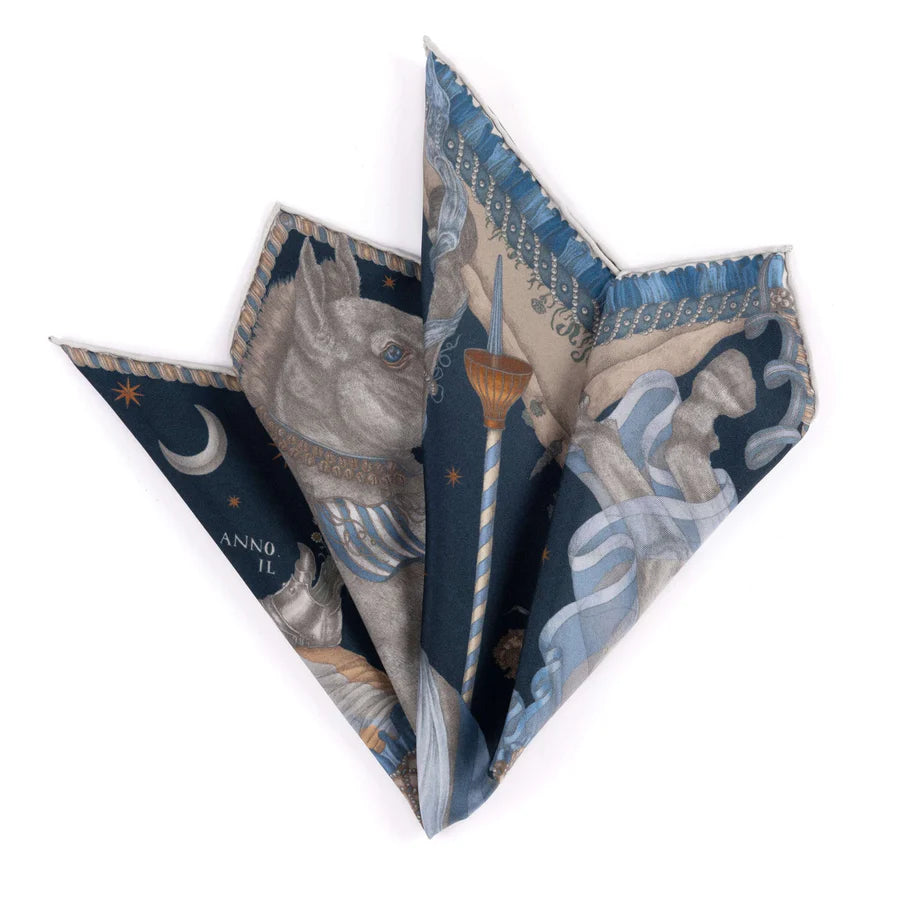 Sabina Savage - The Celestial Steed Silk Twill 42 - Mercury/Moonstone