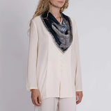 Sabina Savage - The Celestial Steed Silk Twill 90 - Mercury/Moonstone
