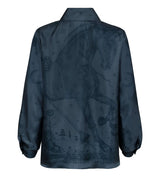 Sabina Savage - The Celestial Steed Silk Oxford Shirt - Mercury/Moonstone