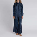 Sabina Savage - The Celestial Steed Silk Oxford Shirt - Mercury/Moonstone